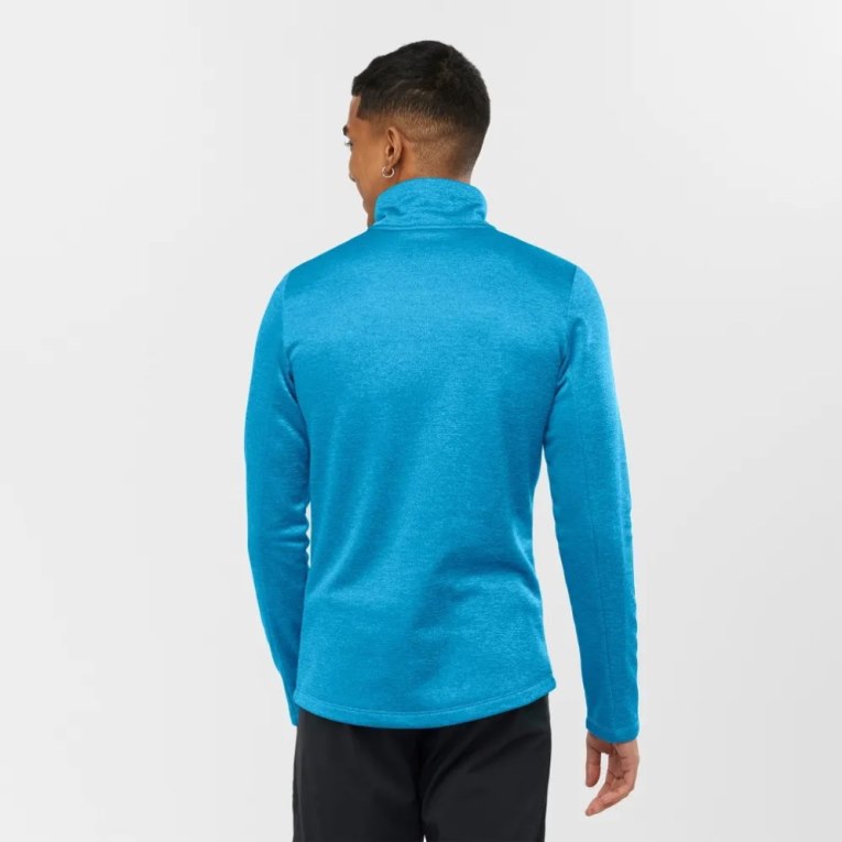 Blue Salomon Essential Lightwarm Seamless Half Zip Men's Sweatshirt | IE IS0986